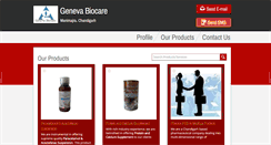 Desktop Screenshot of genevabiocare.com